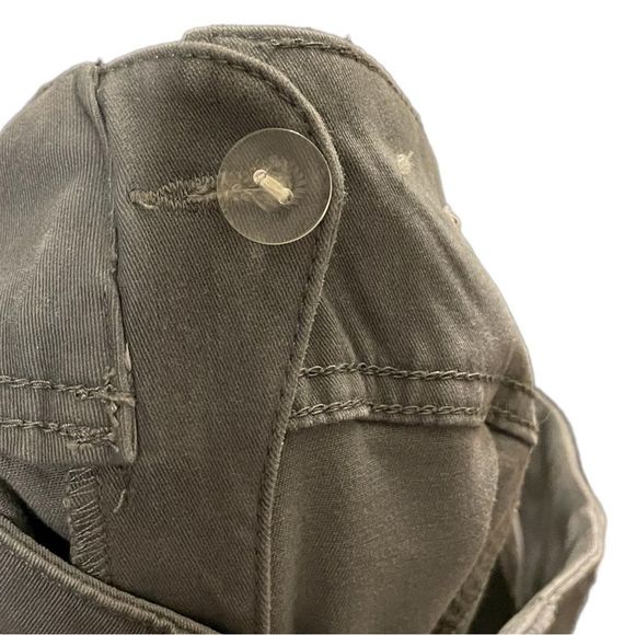 Express Gray High Rise Corset Fly Stretch Skinny Ankle Legging - Picture 4 of 8